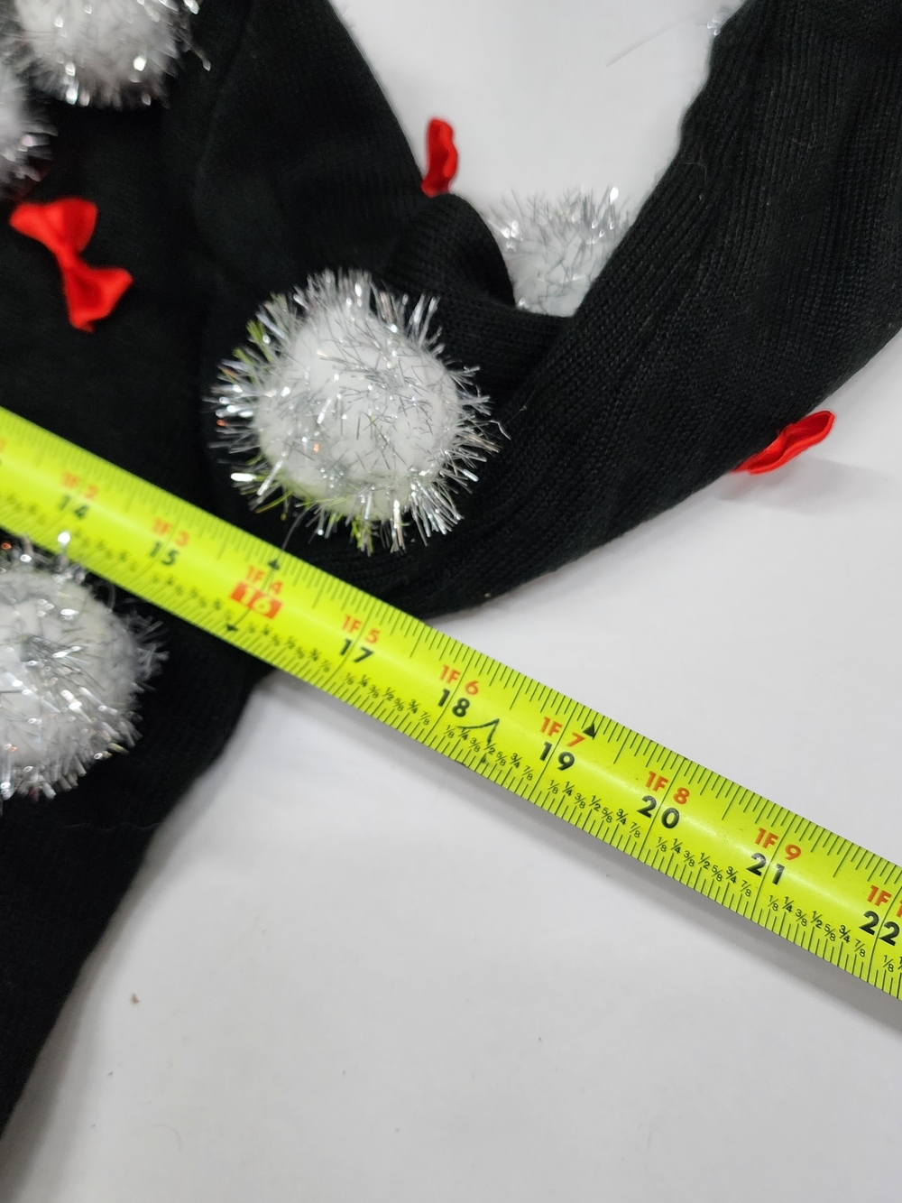 Tipsy Elves Ugly Christmas Sweater Unisex Size XS Cats Pompoms Bows - Picture 6 of 8